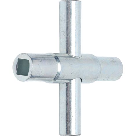 Clé à robinet 4 voies 4 en 1, outil de clé en croix pour robinet de salle de bain (1/5)