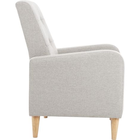 Fauteuil style scandinave, chaise lounge 1 place, siège cosy pour chambre à coucher, fauteuil relaxant pour salon ou chambre (1/4)