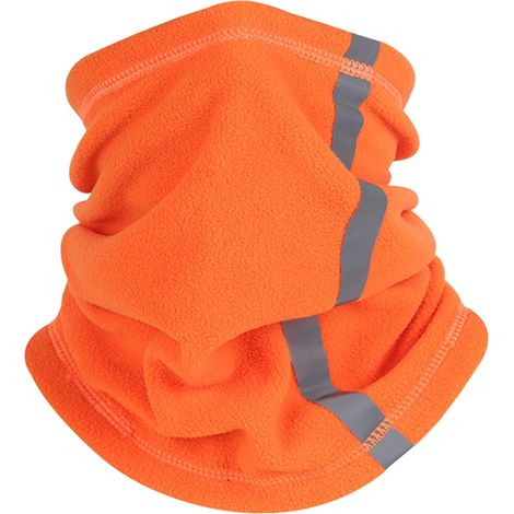 Écharpe faciale en polaire, masque de ski avec cordon de serrage, couvre-visage thermique doux avec sangle réfléchissante, cache-cou pour temps froid, cyclisme, course à pied, ski, randonnée (1/5)
