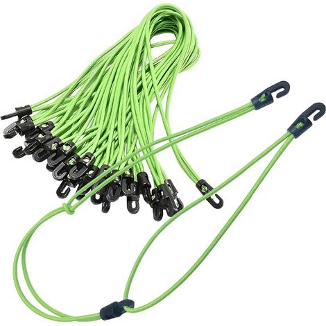 Elastic Sandow, 18 Pieces Elastic Rope, 26 cm, Green (1/5)