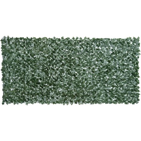 Seto artificial cortavistas 300 x 150 cm verde oscuro para jardín y balcón MODENUIT (1/4)