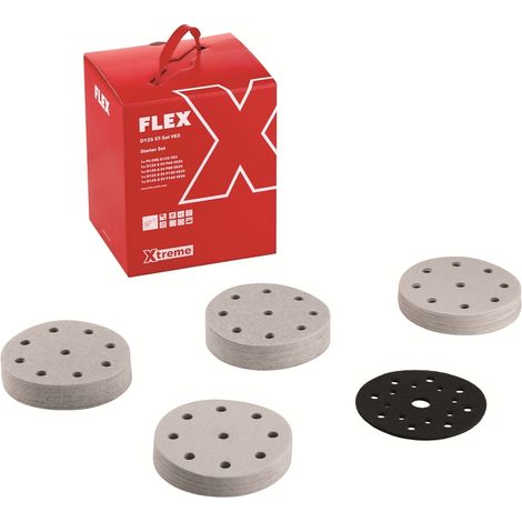 Flex Starterset Universal Schleifpapier Xtreme 125mm D125 ST-Set VE5 127tlg.