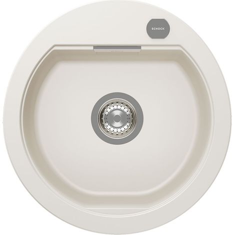 Schock Einbauspüle Cristadur Mono R-100 A Magnolia Exzenterbedienung (1/2)