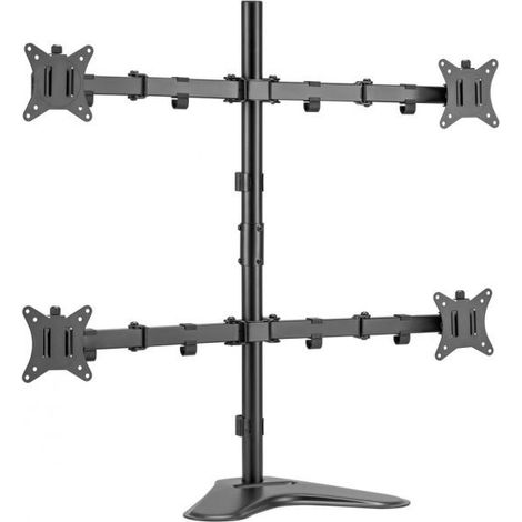 Equip Supporto Articulé Tischhalterung Schwarz für 4 Monitore