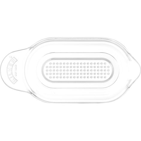 Râpe manuelle polyvalente pour l'ail, les fruits et la purée de nourriture pour bébé, design ovale avec bac à jus, bec verseur facile, passe au lave-vaisselle (1/5)