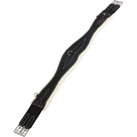 120 cm, Marrone: Sottopancia da salto sagomato con montone modello alizee new