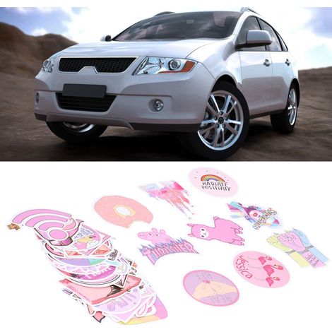 (Recommandation Asie du Sud-Est) Autocollants roses pour voiture à faire soi-même, autocollants universels pour voiture (intérieur et extérieur) (1/5)