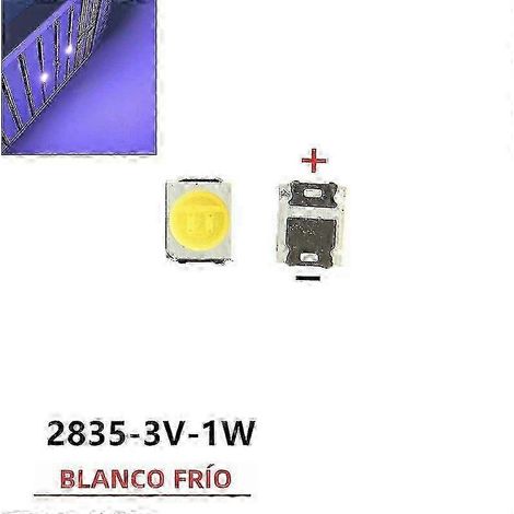 Kit de rétroéclairage LED 2025 pour téléviseurs LG (50-100 LED 2835, 3030, 3535, 3V, 6V, 1W, 3W) - Réparation d'écrans LCD - Blanc froid (1/3)
