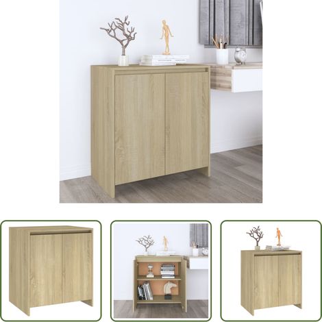 Armoire latérale - Buffet Chêne sonoma 70x41x75 cm Bois d'ingénierie (1/5)