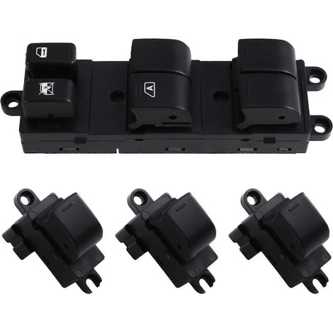 Hauptfensterheberschalter für Nissan Tiida Versa Teana Rogue Pathfinder, Fensterheberschalter Beifahrerseite 25401-1JY0A 25411-AX010 (1/5)