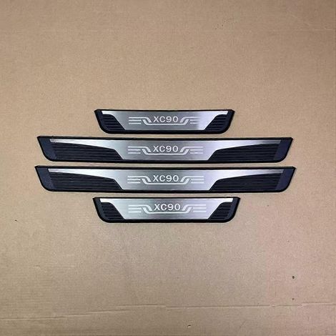 Plaque de seuil de porte pour Volvo XC90 Accessoires auto 2022-2026 Bande de protection de seuil de porte 4 pièces ( ) (1/5)