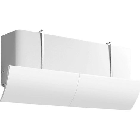 Pare-brise anti-vent direct pour climatiseur, blanc, installation rapide et polyvalent, pour bouches d'aération de camping-car. (1/4)