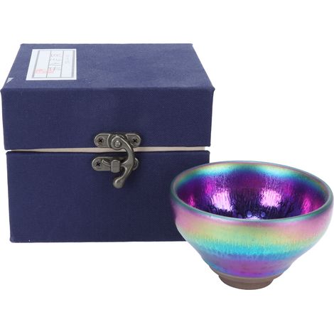 Tasse à thé en céramique Jianzhan, bol à thé, accessoire de dégustation, cadeau décoration maison