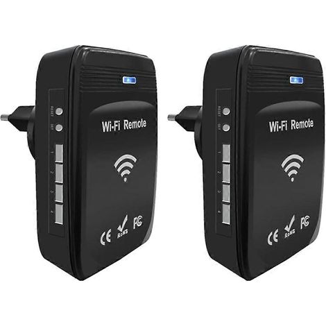 WiFi to RF Converter 287MHz-868MHz, Rolling Code Garage Door Remote Control Universal Wireless Black (1/5)