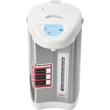 4L Edelstahl-Wasserkocher mit Knopfbedienung 750W Wasserkocher für heißes Wasser, Gestellheizung, grau (1/5)