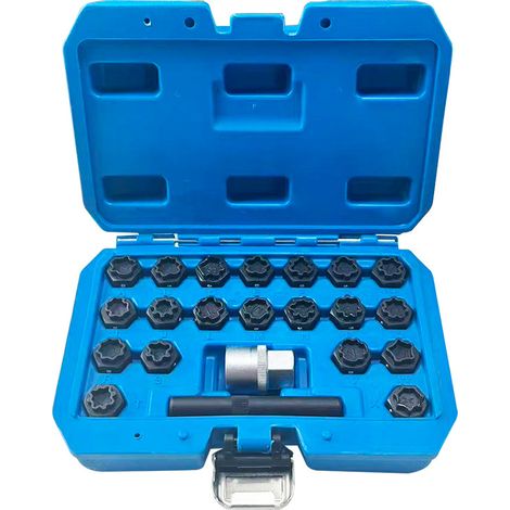 Kit de 22 Douilles pour Vis Antivol Audi, Outils de Déverrouillage et Clé de Sécurité pour Roues Audi (1/5)