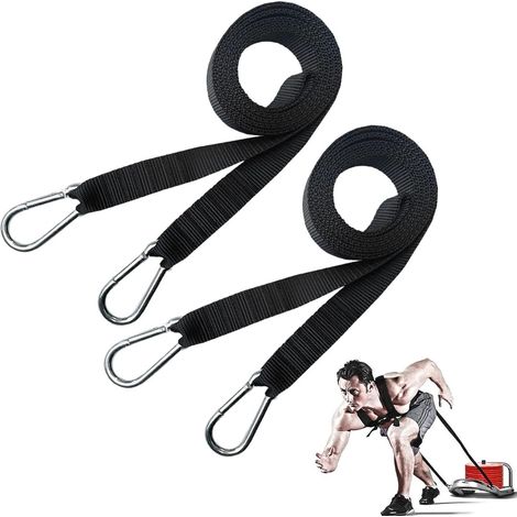 Traction pour Luge -Ceinture d'entraînement pour Squats - Ceinture d'haltérophilie Portable et réutilisable - Ceinture Traction pour Sternum - Squat - Traction des pneus (1/3)