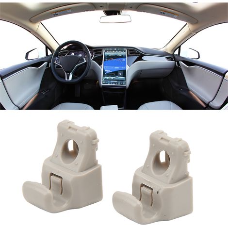 Die beiden Sonnenblendenclips sind kompatibel mit Tesla Model 3 2017-2020 (OE: 1130993-00-A). (1/5)