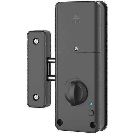 La serrure électrique intelligente modèle 2025 est dotée d'une entrée sans clé, d'une installation dissimulée et d'une serrure à carte à puce, adaptée aux portes en bois. (1/5)