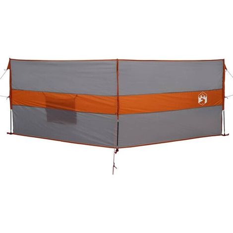 Paravent de camping gris et orange, 344 x 120 cm, imperméable (1/5)