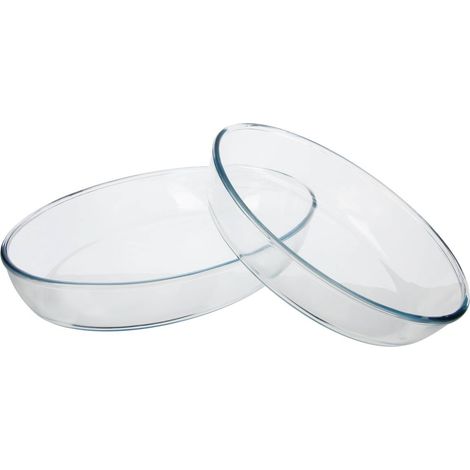 Set di 2 pirofile ovali in vetro adatte al forno. (1/3)