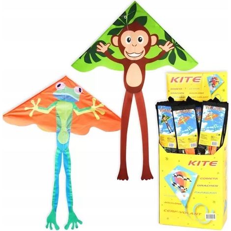 Cerf-volant pour enfants - Grenouille ou Singe (1/2)