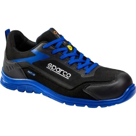 Sparco Sami ESD S3S SR FO SC Sicherheitsschuhe - 42 EU - Schwarz/Dunkelblau