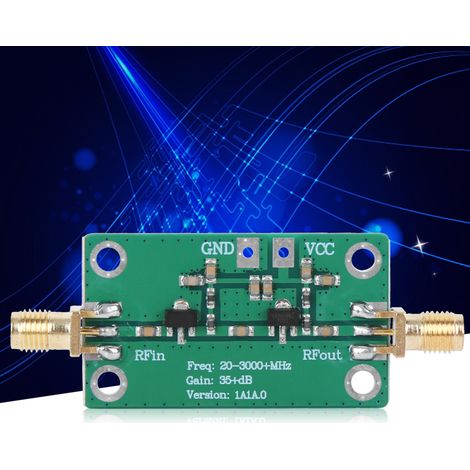 Module radio amplificateur RF à faible bruit, gain de 35 dB, 20-3000 MHz pour Bluetooth / WiFi / GPS (1/5)
