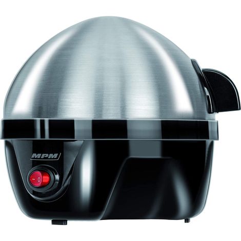 MPM MGJ-01M Cuece Huevos Eléctrico, 7 Huevos Cocidos, Ajuste Eléctronico Cocción, Soporte Extraíble 350W Plata (1/5)