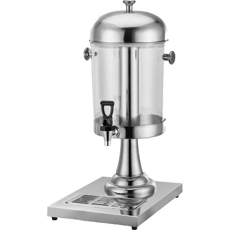 Distributeur de jus en acier inoxydable 8L, machine à boissons froides, café, lait, thé, argent (1/5)