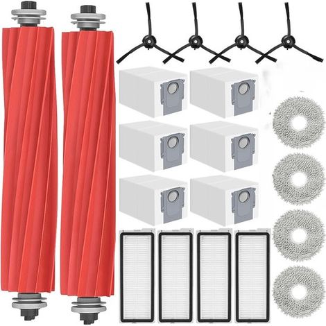 Kit di accessori per spazzatrici compatibile con le spazzatrici Roborock Qrevo S/P10 Pro/Qrevo Plus Include 2 spazzole principali, 6 S (1/5)