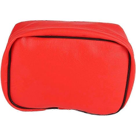Sacoche arrière pour moto tout-terrain 2025, kit de rangement en cuir PU imperméable et résistant, compatible Honda CRF150, CRF250/450, XR250R, XR350R et XR600. Couleur : rouge. (1/4)