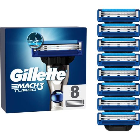 Gillette Mach3 Turbo 3D  Systemklingen 8er