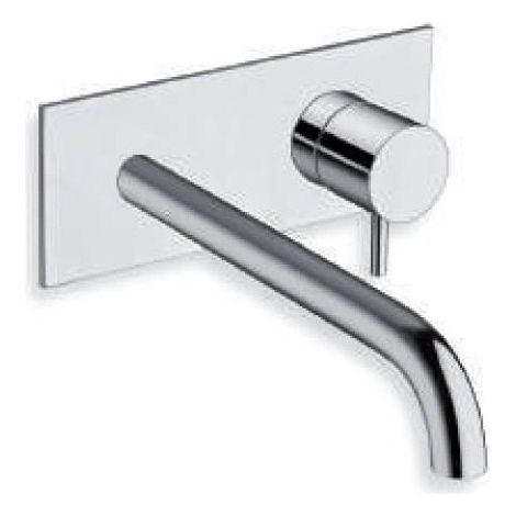 Mitigeur lavabo mural Chrome TRIVERDE avec plaque bec 22.5cm - CRISTINA ONDYNA TV25851 (1/2)