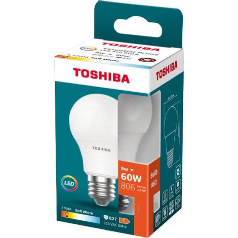 Lampe Toshiba a60 LED 8W warmweiß E27 (1/2)