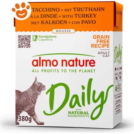 Gatto - Almo Nature Daily Mousse Tacchino 380 gr