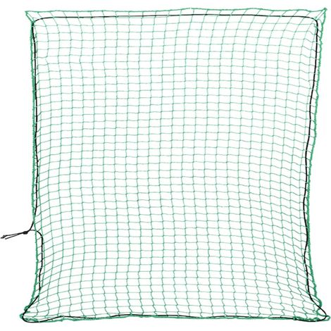 Anhängernetz mit Gummiseil Grün 4x4 m PP