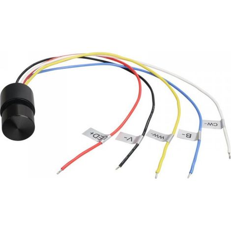 Micro Pulsante Illuminazione LED RGB con Funzione Dimmer CCT con Memoria 12-24VDC Corrente 3A/CH IP65 Interruttore Controllo Versatile dell'Illuminazione con Doppio Click Triplo Click e Rotazione del 