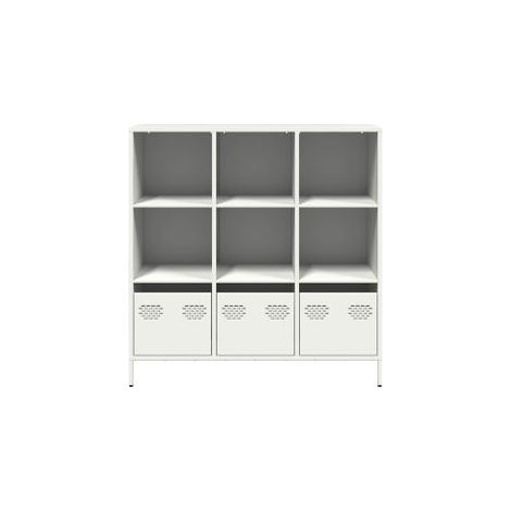 Buffet haut blanc 101,5x39x103,5 acier (1/5)