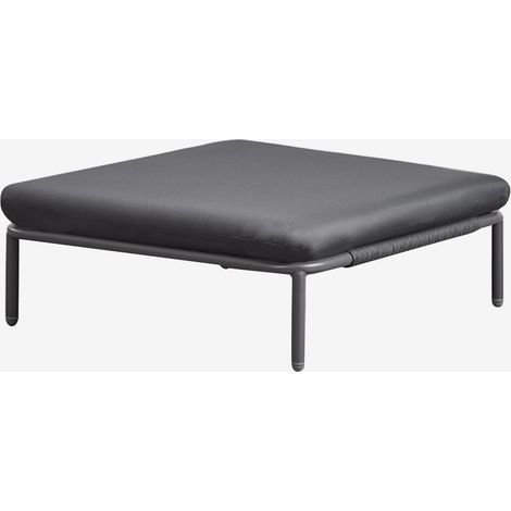 SKLUM Gartenhocker aus Stahl Roubly Grau Graphit                                  
