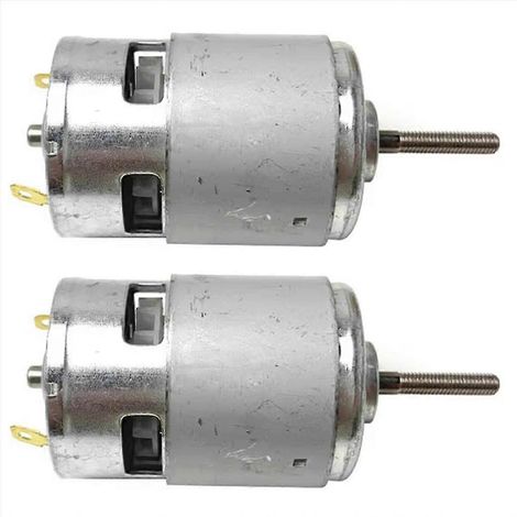 Lot de 2 moteurs universels 775 pour tondeuse à gazon, moteur de remplacement haute performance 21 V CC pour tondeuse à gazon électrique, performances stables (1/5)