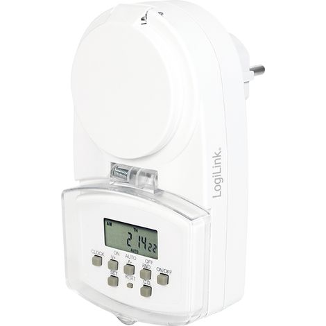 LogiLink Interruptor automático de red blanco 230 V exterior (1/5)