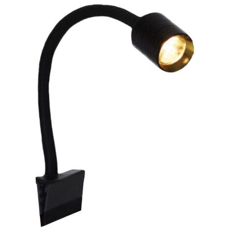 Lámpara giratoria con clip para acuario, pequeña luz USB, clip negro (1/4)