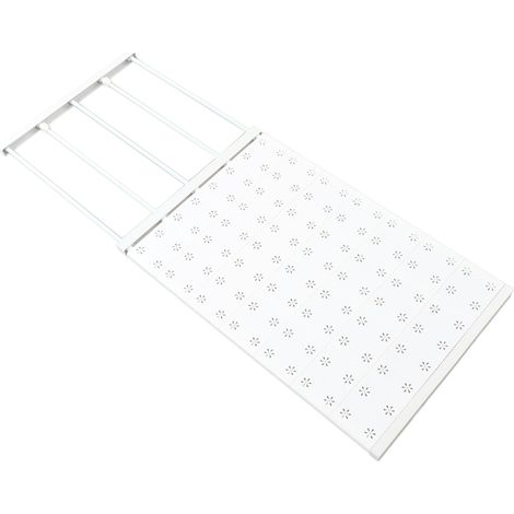 Ausziehbarer Kleiderschrankboden ohne Bohren, hohe Tragkraft, Schubladeneinteilung für Kleidung, verstellbar von 73 bis 125 cm (1/5)