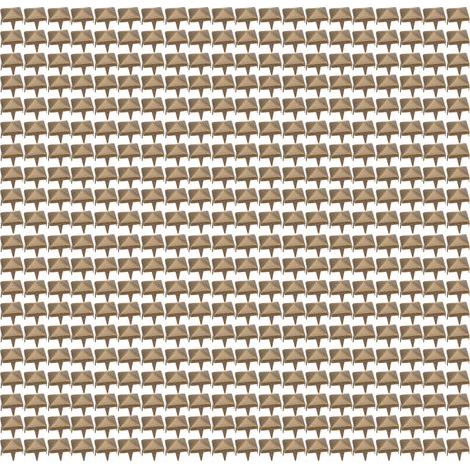 400 Pièces de Rivets Cloutés Carrés 4MM-7MM pour DIY Maroquinerie, Accessoires Sacs Ceintures Chaussures, Bronze 7mm (1/5)