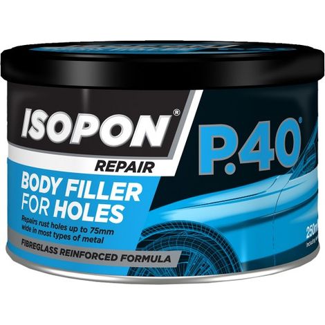 U-POL P40 Body Filler For Holes Tin 250ml (1/5)