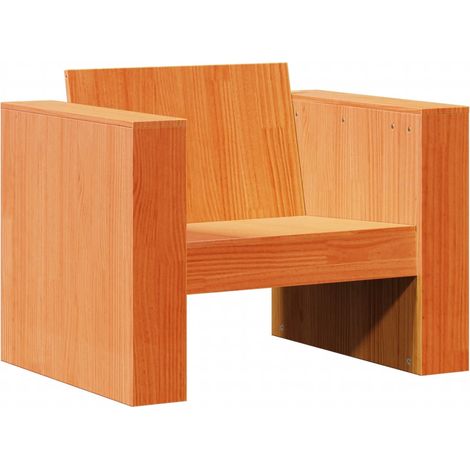 Maison Exclusive - Gartensessel Wachsbraun 79x60x62 cm Massivholz