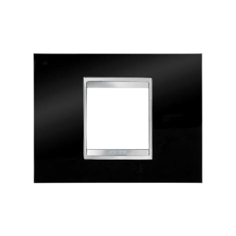 PLAQUE LUX 2P NOIR TONER GEWISS GW16202TN