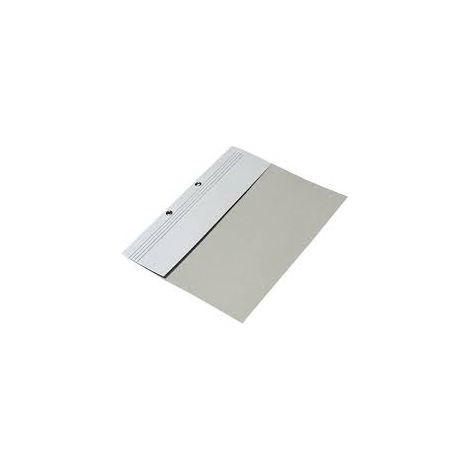 Carpeta de media anilla, cartón, blanca, 250 g, 10 unidades.