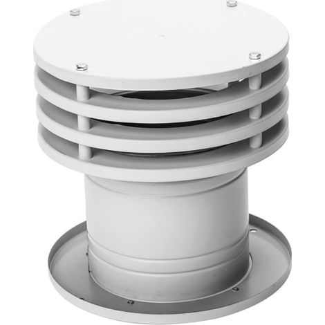 ESALATORE A VETRO SMALTATO BIANCO ø110   MAIN S.R.L.